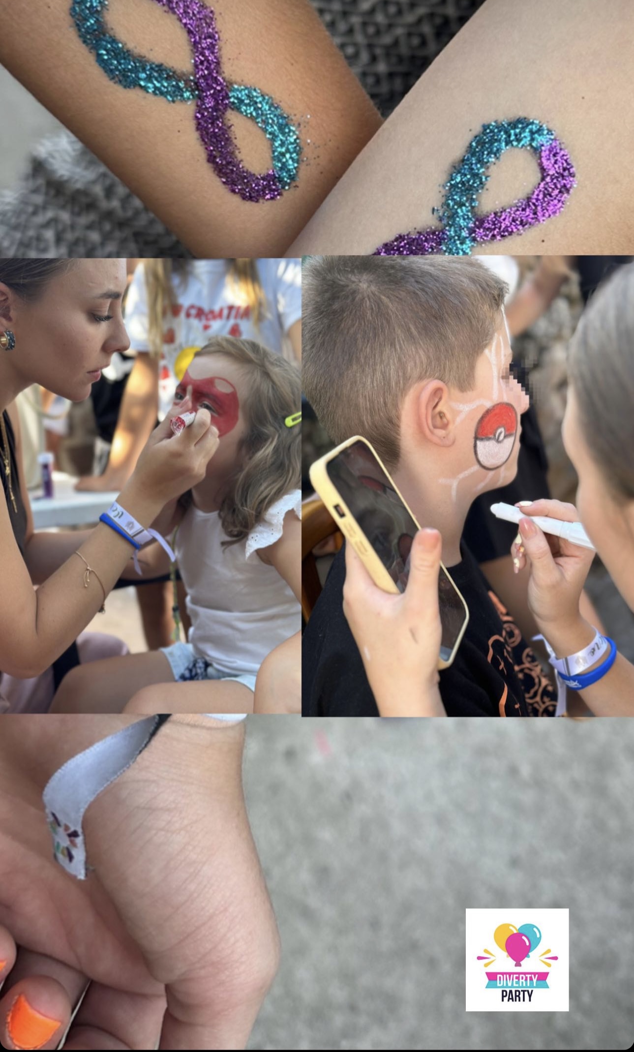 Divertyparty - Pintacaras / Glitter Bar/ Tattoos