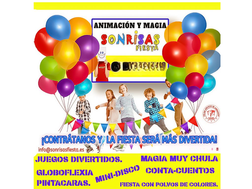 SONRISAS FIESTA ANIMACIÓN Y MAGIA